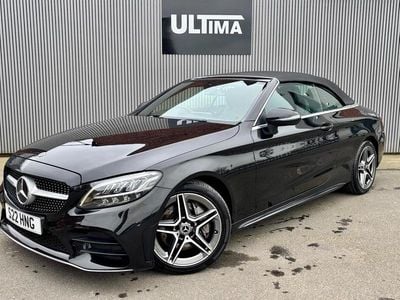 Used Mercedes C300 AMG line 245 HP (180 kW) 2020 Black Cabriolet