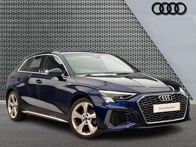 Used Audi A3 S-Line 147 HP (108 kW) 2023 Blue Sedan