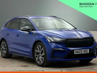 Used Skoda Enyaq iV SportLine 194 kW (265 HP) 2023 Energy blue SUV