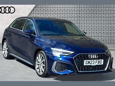 Used Audi A3 S-Line 147 HP (108 kW) 2023 Blue Sedan