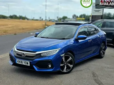 Used Honda Civic Prestige 182 HP (133 kW) 2018 Blue Hatchback