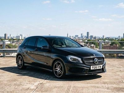 Used Mercedes A200 AMG line 136 HP (100 kW) 2016 Black Hatchback