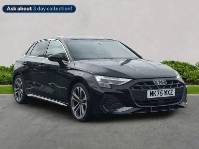 Used Audi A3 S-Line 150 HP (110 kW) 2025 Black Hatchback