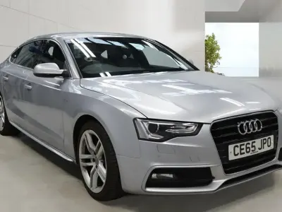Begagnad Audi A5 Sportback S-Line 190 HK (139 kW) 2015 Silver Halvkombi