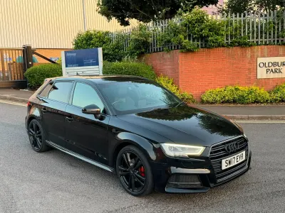 Used Audi A3 S-Line 2017 Black Hatchback