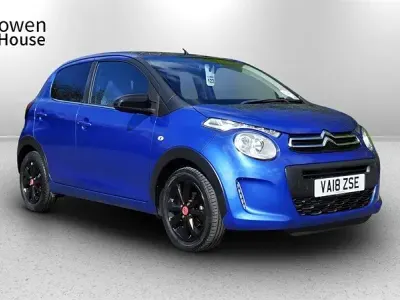 Begagnad Citroën C1 72 HK (52 kW) 2018 Blå Halvkombi