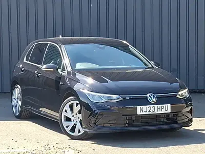 Used VW Golf VIII R-line 130 HP (95 kW) 2023 Black Hatchback