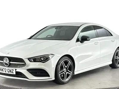 Used Mercedes CLA180 AMG Line Premium 136 HP (100 kW) 2022 White Coupe