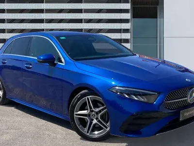 Used Mercedes A200 AMG line 163 HP (119 kW) 2024 Blue Hatchback