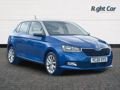 Used Skoda Fabia Colour Edition 95 HP (69 kW) 2020 Blue Hatchback