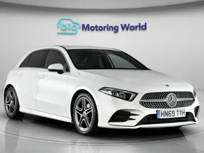 Begagnad Mercedes A200 AMG line 163 HK (119 kW) 2019 Vit Halvkombi