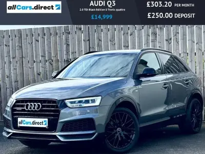Used Audi Q3 Black Edition 150 HP (110 kW) 2017 Grey SUV