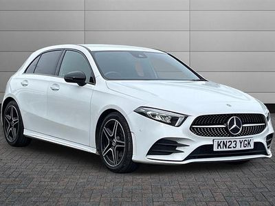 Used Mercedes A180 AMG Line Premium 136 HP (100 kW) 2023 White Hatchback