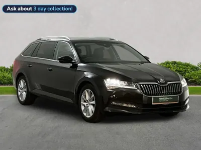 Used Skoda Superb SE Technology 150 HP (110 kW) 2021 Black Estate
