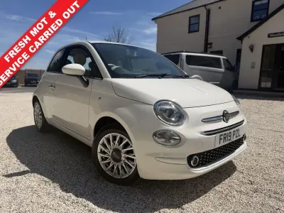 Used Fiat 500 Lounge 69 HP (50 kW) 2019 White Hatchback