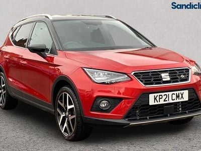 Metallic desire red Used 2021 Seat Arona FR Sport SUV | £13,634 (Fair price)