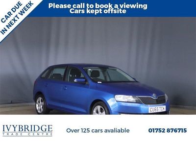 Used Skoda Rapid SE 110 HP (80 kW) 2015 Blue Hatchback