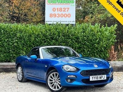 Blue Used 2017 Fiat 124 Spider Lusso Cabriolet | £10,399 (Fair price)