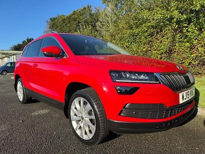 Red Used 2019 Skoda Karoq SE L SUV | £11,495 (Fair price)