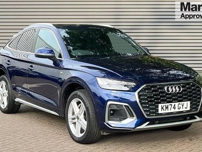Solid brilliant blue Used 2024 Audi Q5 S-Line SUV | £37,490 (Fair price)