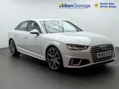 Begagnad Audi A4 S-Line 150 HK (110 kW) 2019 Vit Sedan
