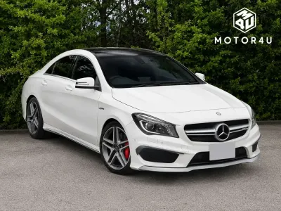 Used Mercedes CLA45 AMG AMG 355 HP (261 kW) 2014 White Coupe