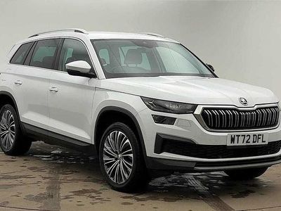 Moon white metallic Used 2022 Skoda Kodiaq SE L Executive SUV | £24,600 (Good price)