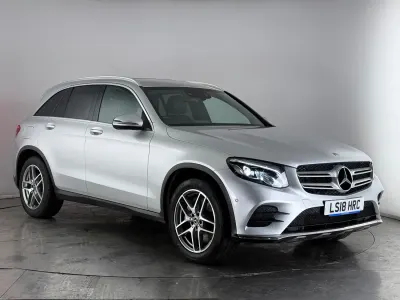Begagnad Mercedes GLC220 AMG line 2018 Silver SUV