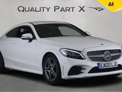 White Used 2020 Mercedes C220 AMG line Coupe | £18,700 (Super price)