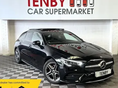 Used Mercedes CLA200 AMG Line Premium Plus 163 HP (119 kW) 2020 Black Coupe