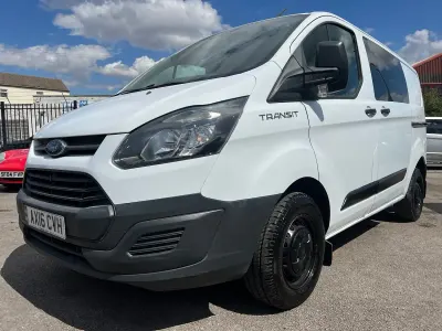 Used Ford Transit Custom 125 HP (91 kW) 2016 White Van