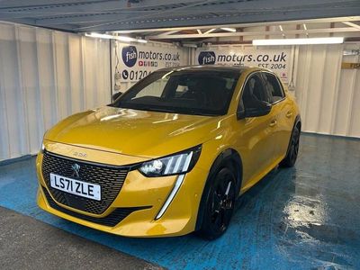 Used Peugeot e-208 GT 100 kW (136 HP) 2021 Yellow Hatchback