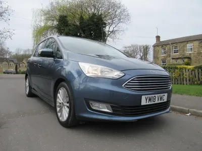 Used Ford Grand C-Max Titanium 125 HP (91 kW) 2018 Blue MPV