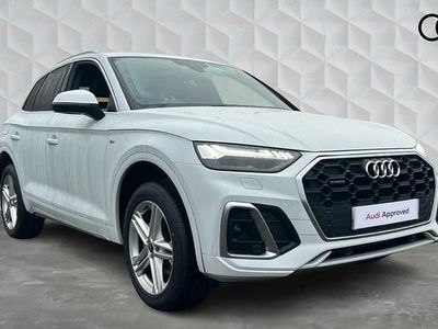 White Used 2022 Audi Q5 S-Line SUV | £28,548 (Fair price)