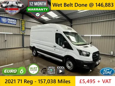 Usado Ford Transit 130 CV (95 kW) 2021 Blanco Van