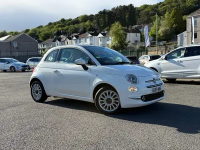 Used Fiat 500 Lounge 69 HP (50 kW) 2019 White Hatchback