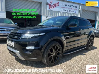 Used Land Rover Range Rover evoque Dynamic 2015 Black Estate