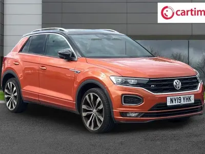 Usado VW T-Roc R-line 150 HP (110 kW) 2019 Laranja SUV