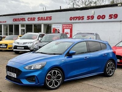 Blue Used 2018 Ford Focus ST-Line X Hatchback | £10,995 (Fair price)