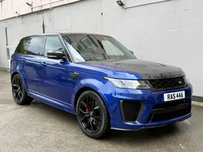 Used Land Rover Range Rover Sport SVR 575 HP (422 kW) 2019 Blue SUV