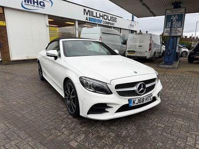 Used Mercedes C220 AMG Line Premium Plus 194 HP (142 kW) 2019 White Cabriolet