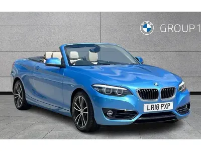 Używany BMW 218 Sport Line 136 KM (100 kW) 2018 Niebieski Kabriolet