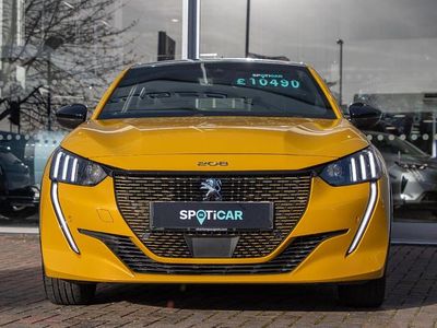 Yellow Used 2020 Peugeot e-208 GT-line Hatchback | £10,391 (Fair price)