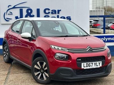 Begagnad Citroën C3 Feel 82 HK (60 kW) 2017 Röd Halvkombi