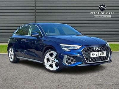 Used Audi A3 S-Line 147 HP (108 kW) 2023 Blue Sedan