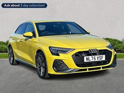 Used Audi A3 S-Line 150 HP (110 kW) 2025 Yellow Hatchback