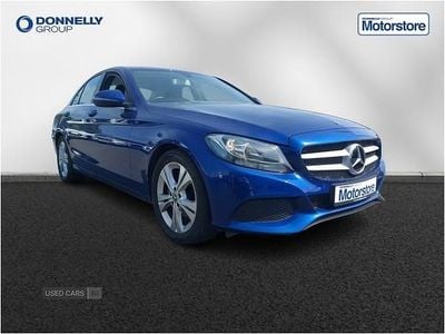 Begagnad Mercedes C220 Executive 2018 Blå Sedan