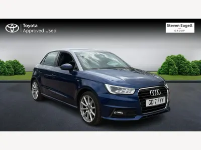 Begagnad Audi A1 Sportback S-Line 2017 Blå Halvkombi