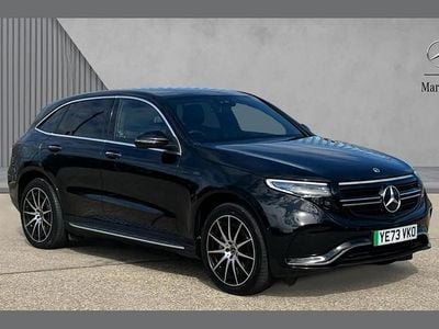Used Mercedes EQC400 AMG line 300 kW (408 HP) 2023 Obsidian black metallic SUV