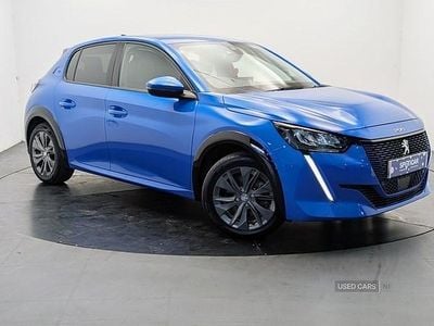 Used Peugeot e-208 Allure Premium 100 kW (136 HP) 2021 Blue Hatchback